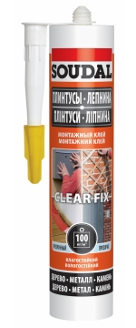 картинка Монтажный клей каучуковый CLEAR FIX SOUDAL